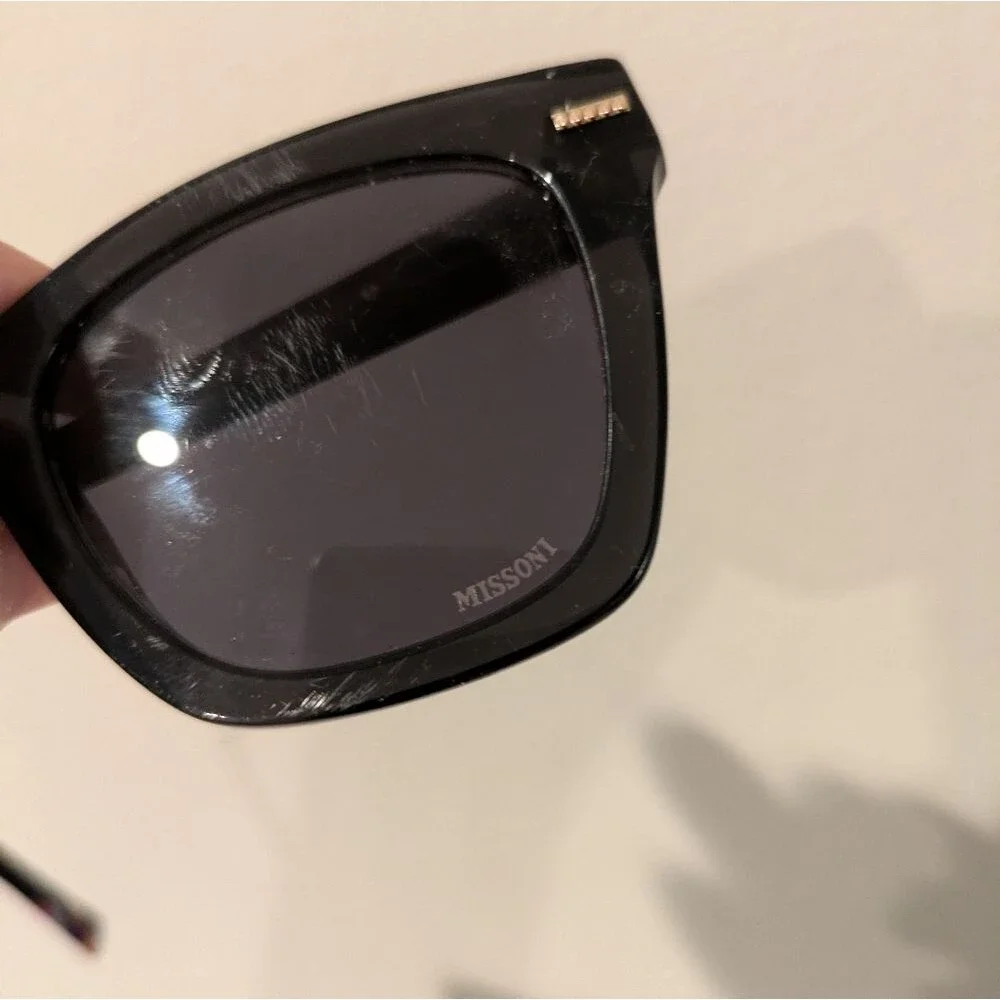 Missoni Wayfarer Black Sunglasses